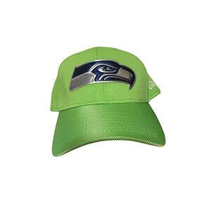 New Era Seahawks 39Thirty Stretch-Fit Cap Medium-Large Neon Green Gold NFL Logo